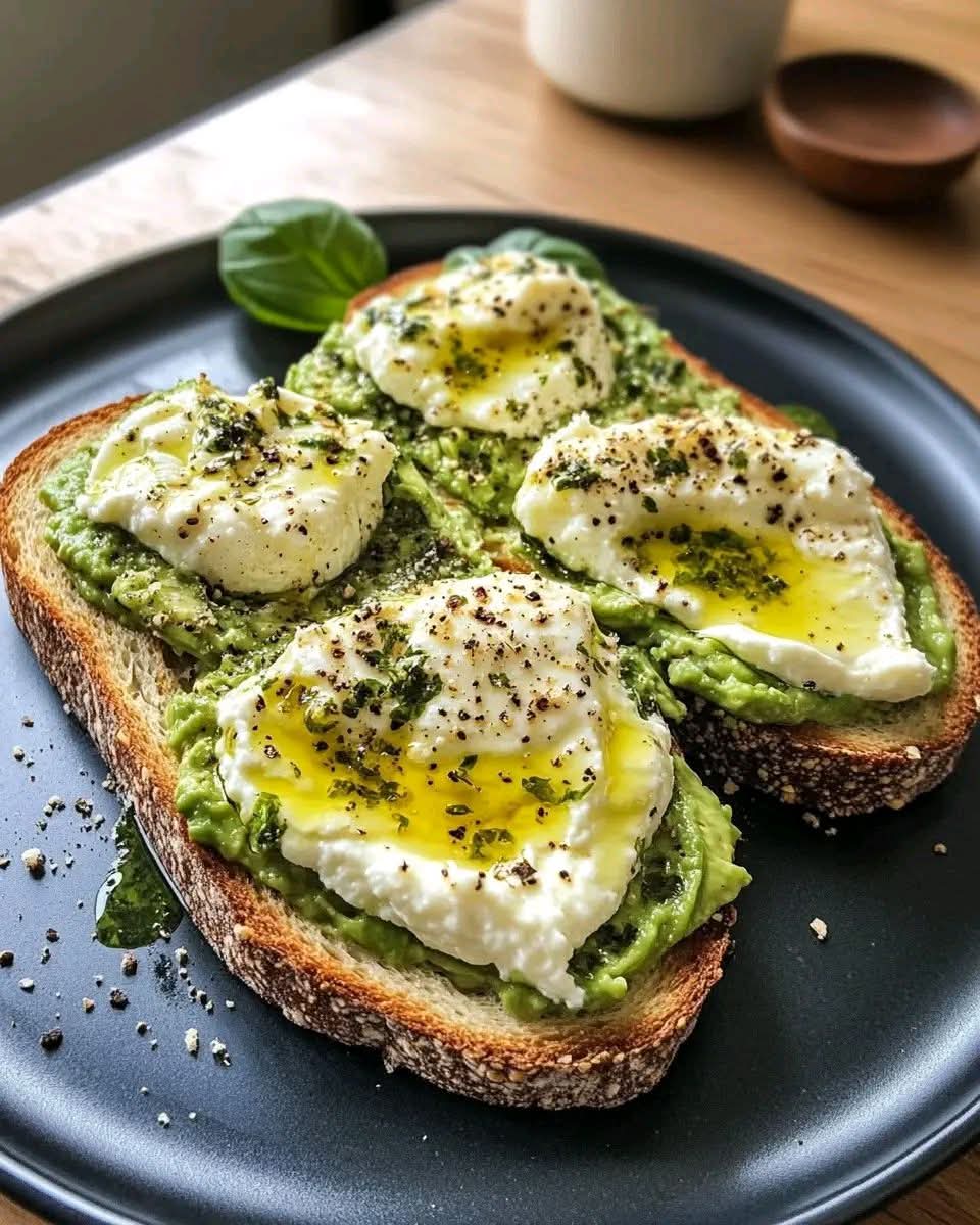 Avocado und Ricotta